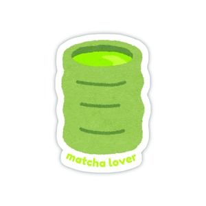 Matcha Lover - Matcha Latte - Drink - Journal Sticker