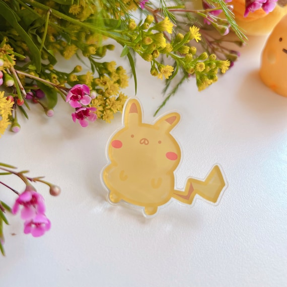 Cute acrylic pikachu enamel pins
