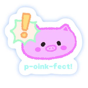 Süßes Piggy - süßes Pun - Doodle Sticker