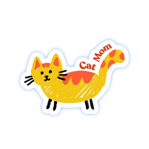 Katzen Aufkleber - Journal - Katzenmama - Gekritzel - Cute Sticker