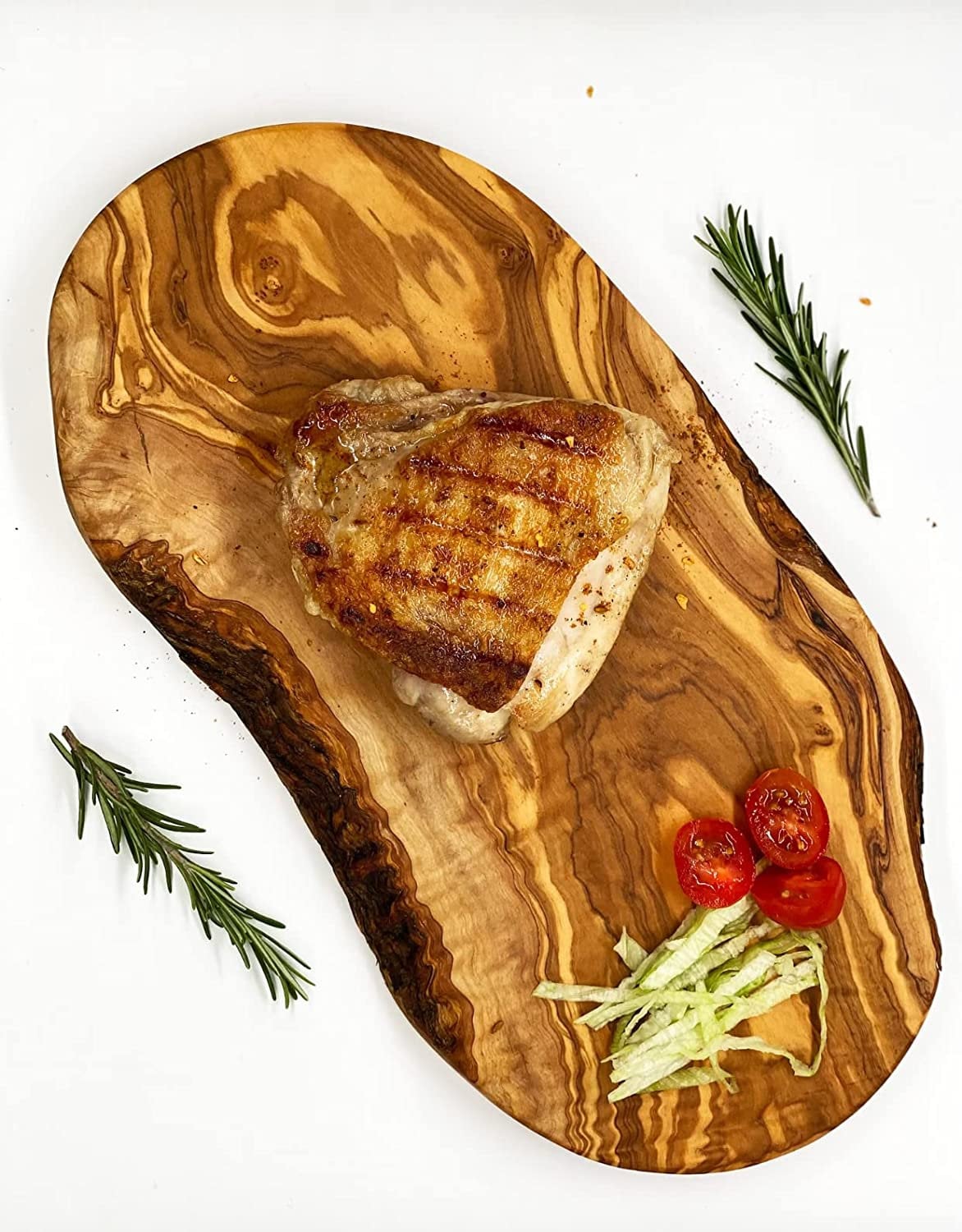 Rustic Cutting Board, Serving Cheese Board Handmade From Tunisian Olive Wood  free Personalization & Organic Wood Conditioner 