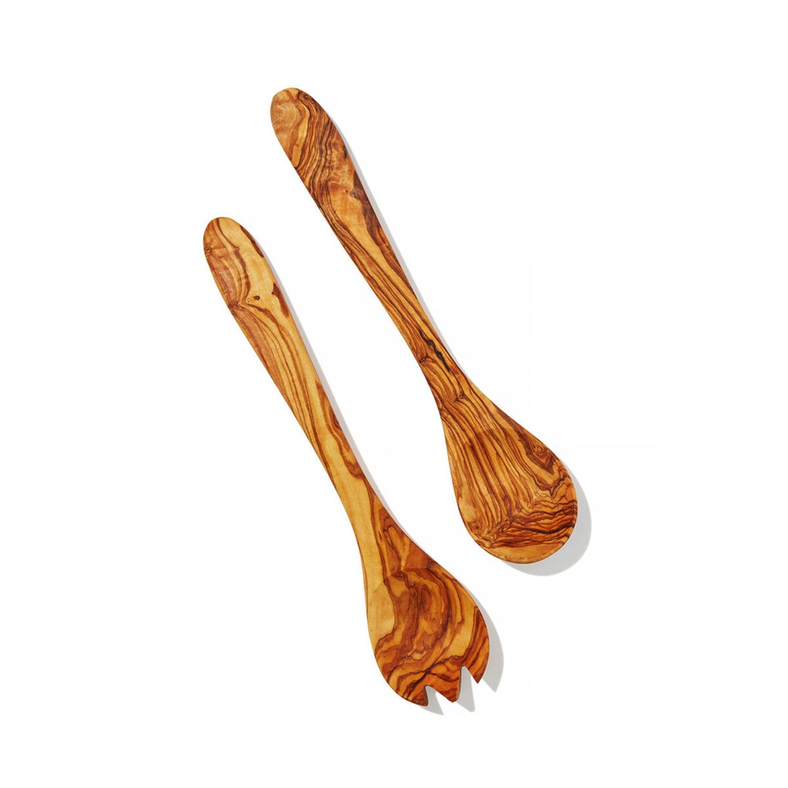 3 Pcs Olivewood WOODEN SALAD SERVERS Spoons Hand Carved Etsy UK