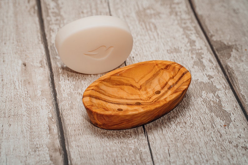 Natural Olive Wood Soap Dish Storage Holder Handcrafted for Etsy UK