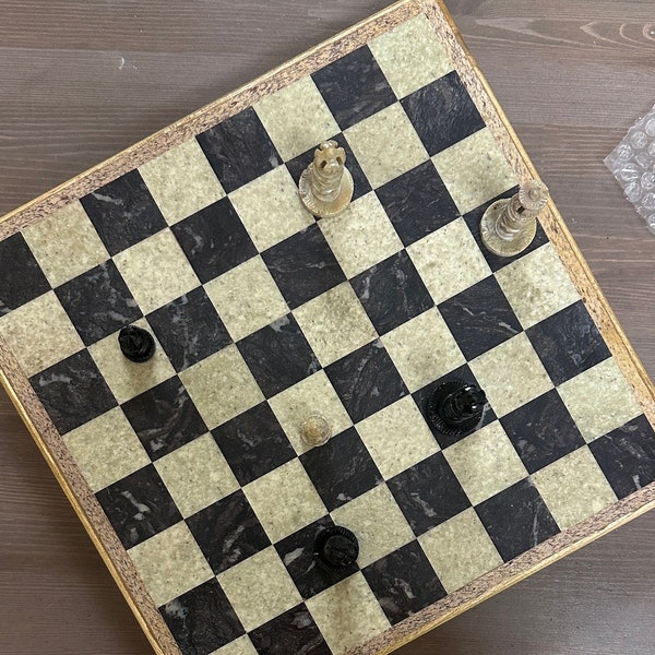 A perfect hand made gift - 12" Chess Board with pieces made of Soapstone - Gifts For Kids to Adults, House Warming, Retirement
