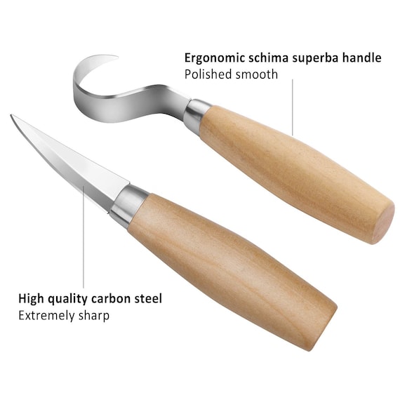 Wood Carving Kit for Beginners / Hobbyists Hook Knife Whittling Knife With  Storage Case Perfect Gift for All Appleyard & Crowe 