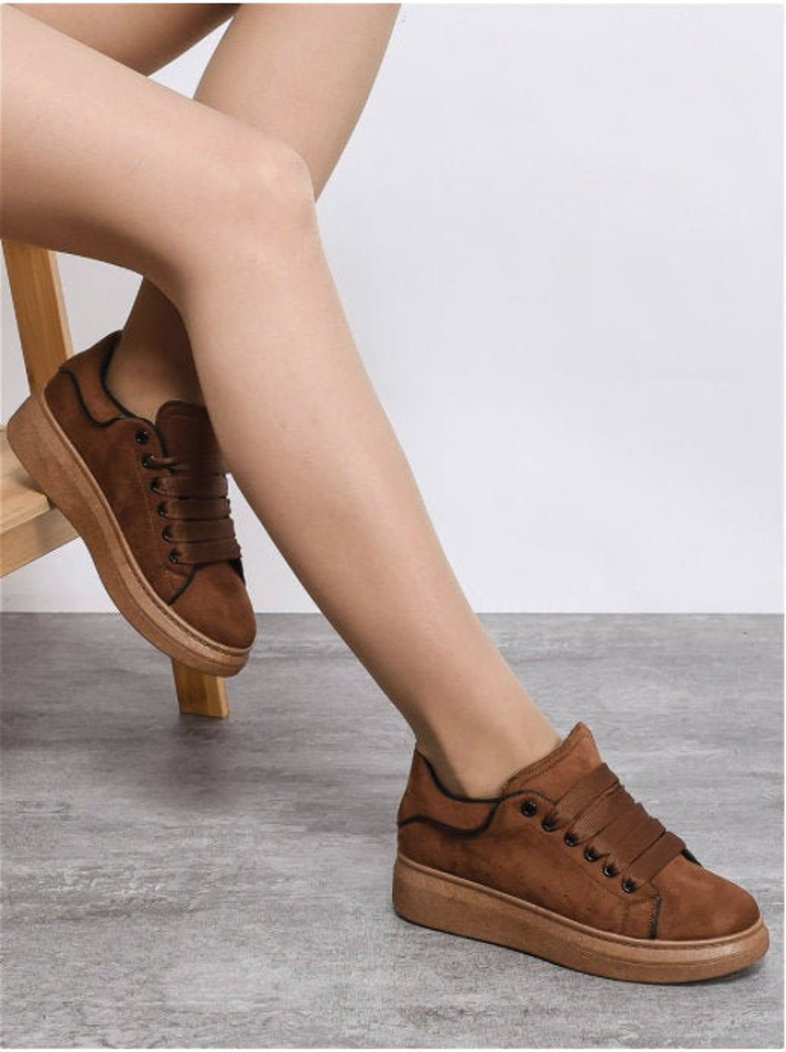 nice brown sneakers