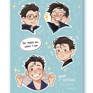 Yuuri Katsuki Sticker Sheet