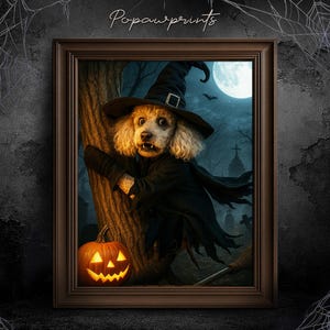 Custom Vampire Pet Portrait - Funny Halloween Pet Painting - Halloween Gift Ideas - Spooky Pet Portrait - Custom Mummy Portrait H05 H02