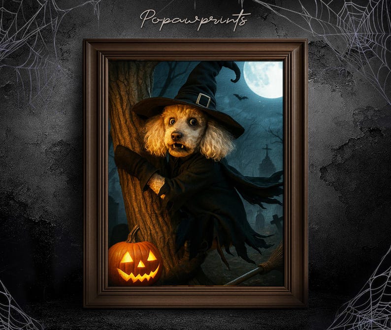 Custom Vampire Pet Portrait - Funny Halloween Pet Painting - Halloween Gift Ideas - Spooky Pet Portrait - Custom Mummy Portrait H05 H02