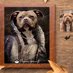 Elizabethan Pet Portrait - Custom Pet Portrait - Renaissance Pet Portrait - Custom Cat Portrait - Custom Dog Portrait - Pet Memorial - ELFV2