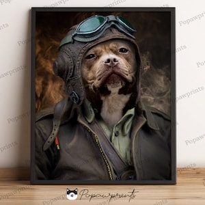 Custom Pet Pilot Portrait , Custom Pet Portrait , Pilot Portrait , Dog Portrait , Cat portrait , Dog Pilot , Cat pilot ,Pilot V1