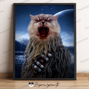 Star Wars Chewbacca Pet Portrait - Custom Pet Portrait - Chewbacca Portrait - Star Wars Portrait - Chewbacca Print - Star Wars Print - SWV7