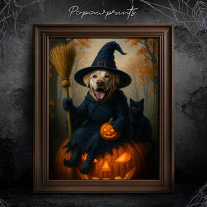 Custom Vampire Pet Portrait - Funny Halloween Pet Painting - Halloween Gift Ideas - Spooky Pet Portrait - Custom Mummy Portrait H05 H01