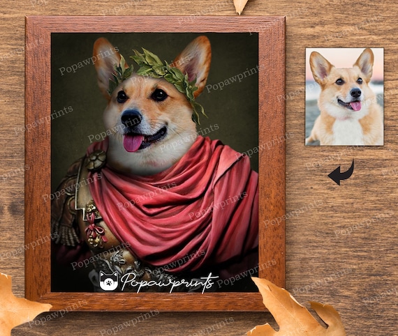 Classic Pet Portrait - Custom Pet Portrait - Renaissance Portrait - Pet Renaissance - Cat Portrait - Dog Portrait - King Portrait - KNGV3