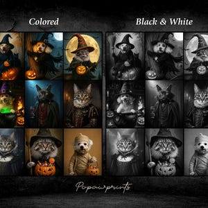 Custom Vampire Pet Portrait - Funny Halloween Pet Painting - Halloween Gift Ideas - Spooky Pet Portrait - Custom Mummy Portrait H05 image 3