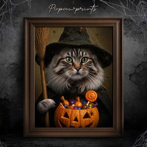 Custom Vampire Pet Portrait - Funny Halloween Pet Painting - Halloween Gift Ideas - Spooky Pet Portrait - Custom Mummy Portrait H05 H08