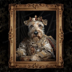 Custom Renaissance Pet Portrait, Turn Your Pet Photo into Renaissance Portrait, Unique Gift ideas for Pet Owner, Custom Dog Cat Portrait RK1