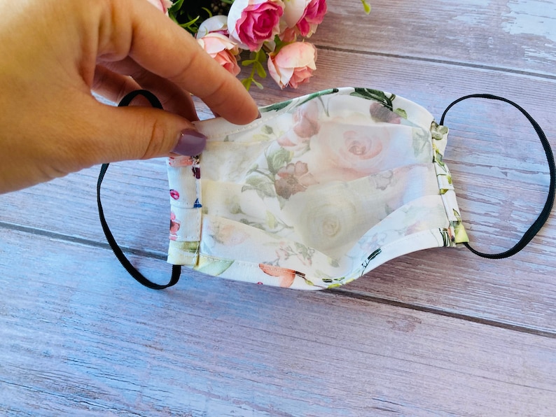 Single Layer Cotton Spring Face Mask 1 Layer Cotton Face Mask Etsy