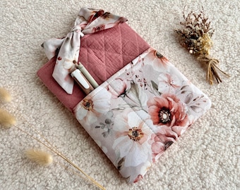 BookTok Book Sleeve, Personalized Floral Book Cover, Cozy Reading Gift, Embroidered Book Sleeve, Reader Accessories