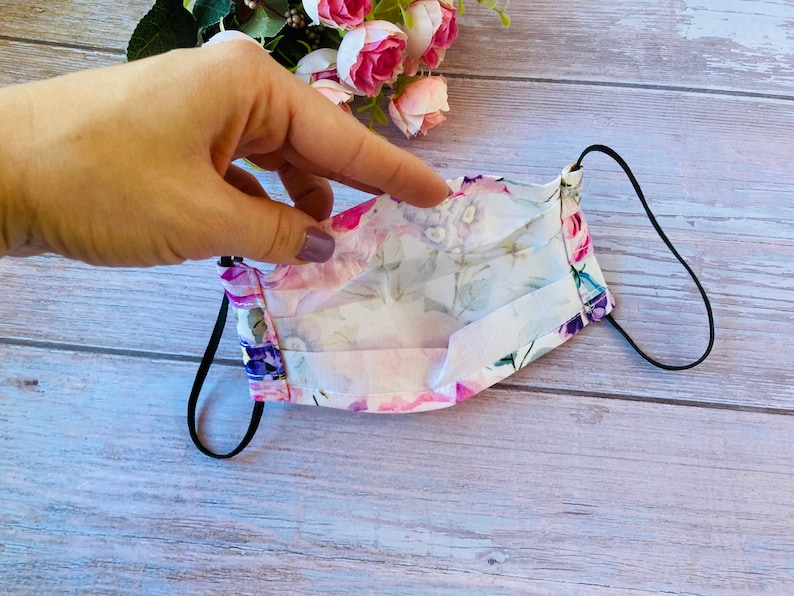 Single Layer Cotton Spring Face Mask 1 Layer Cotton Face Mask Etsy