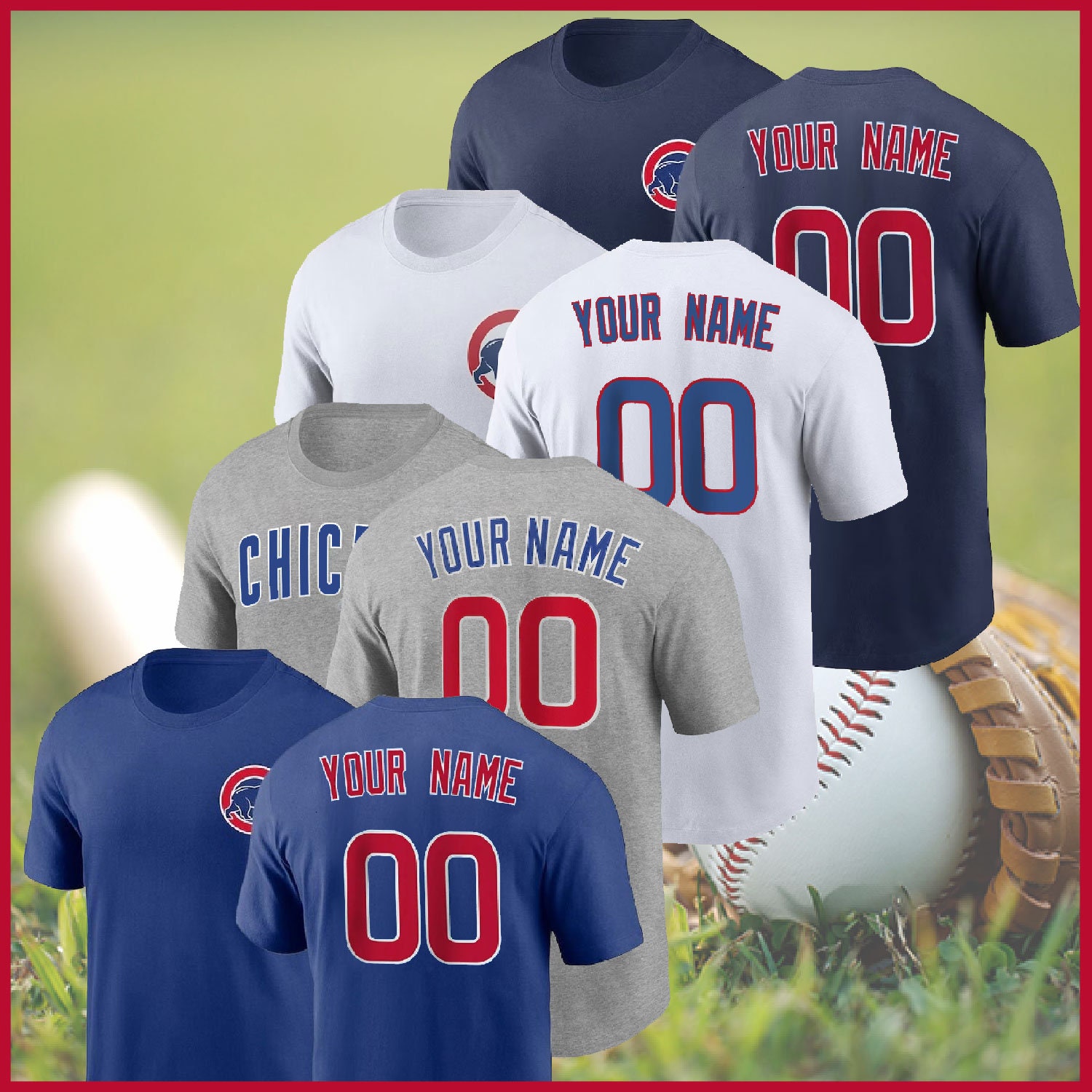 Chicago Cubs New Trends Custom Name And Number Christmas Hawaiian