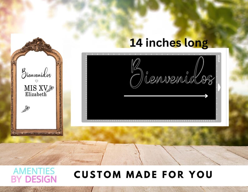 Custom Quinceañera Welcome Sign • Bienvenidos Mis XV Personalized Name ...