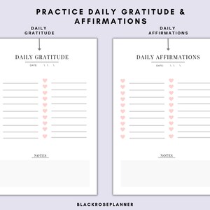 Daily, Weekly Habit Tracker Printable, Goal Planner, Journal, Gratitude ...