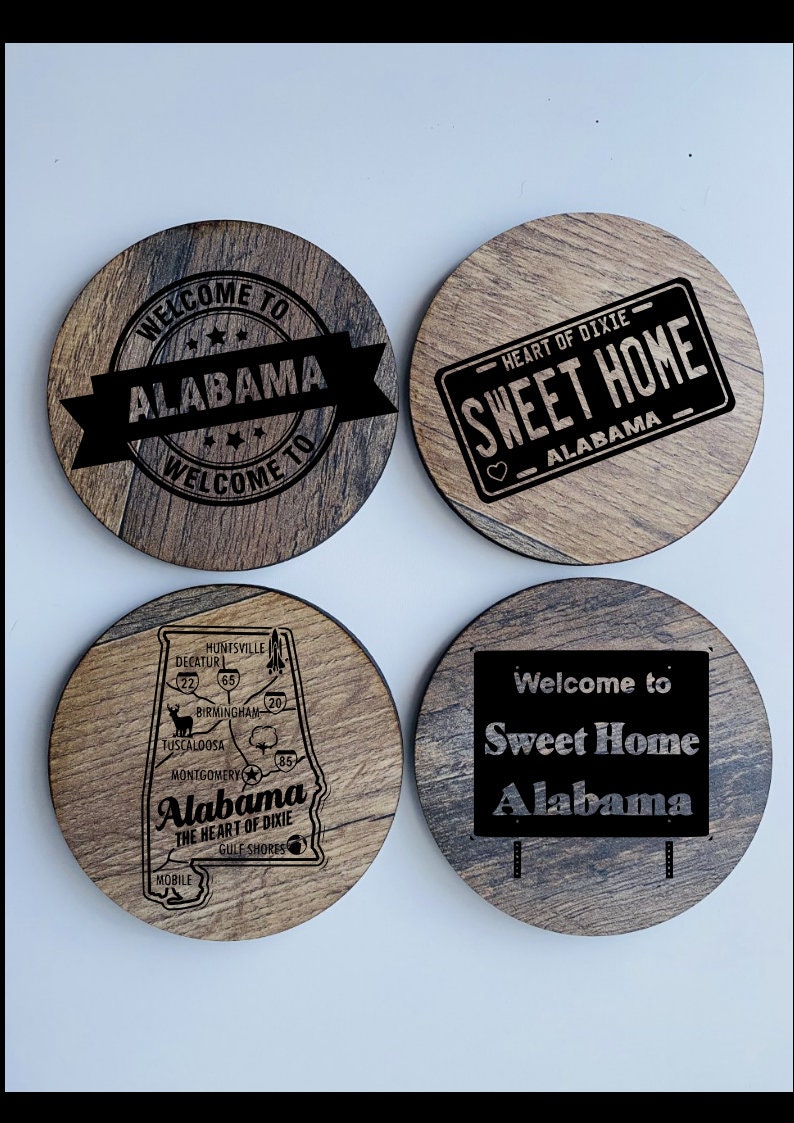 Alabama drink coasters discount