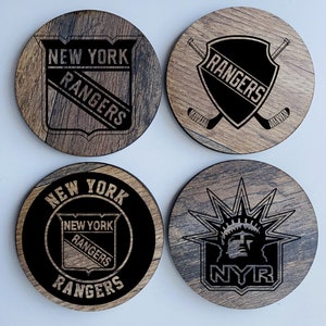NY Rangers Coasters set of 4
