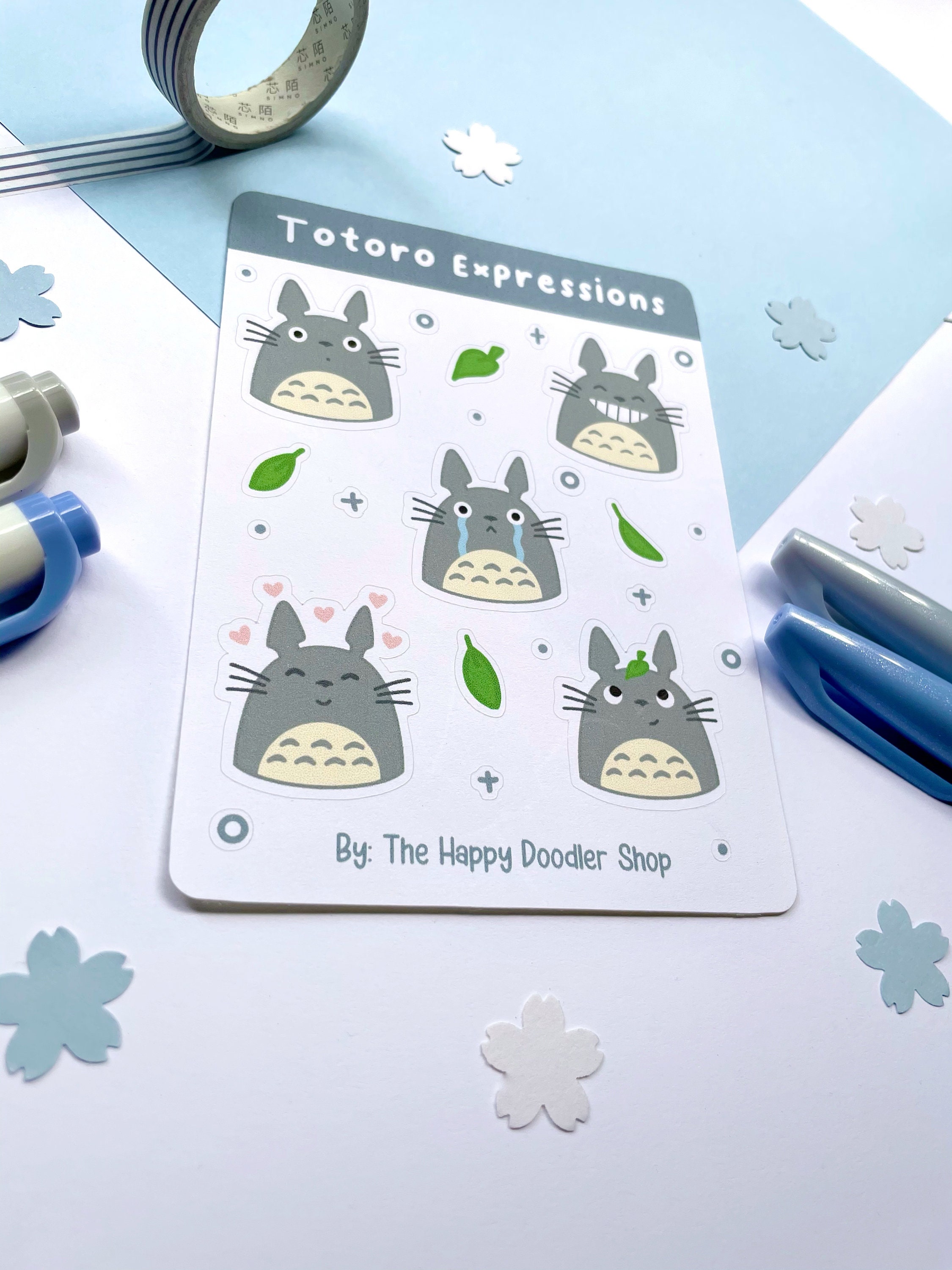 My Neighbor Totoro Sticker Sheet Cute Sticker Sheet Bujo | Etsy