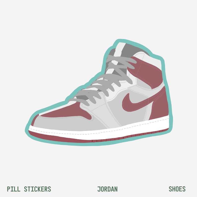 Limited Prints Air Jordan Vinyl Sticker Etsy