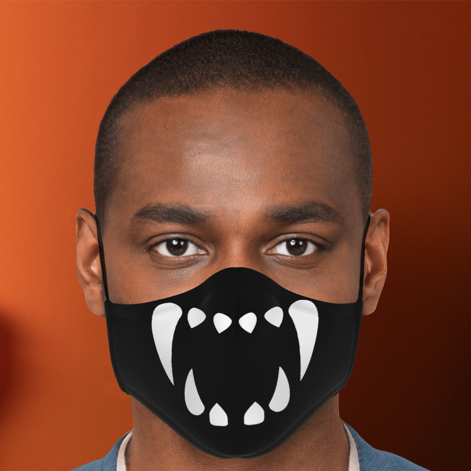 Vampire Fang Face Mask With Filter Unisex Face Mask With Etsy UK