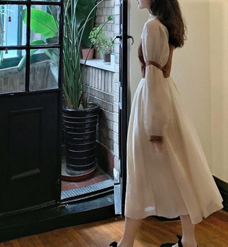 Cute Retro Chiffon Dress Party Cocktail Vintage Dress