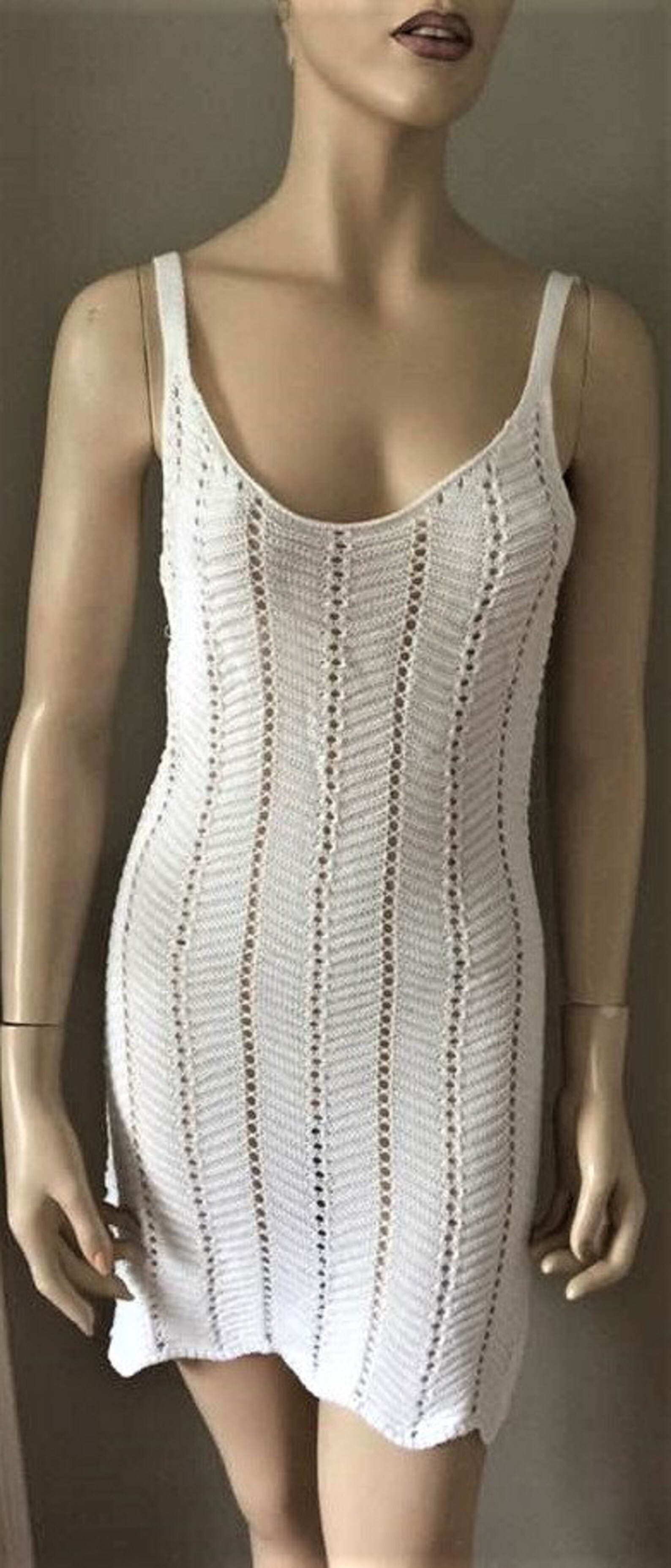 Knit Crochet Mini Dress 2 Parts Sexy Cute Dress Party Mini Etsy