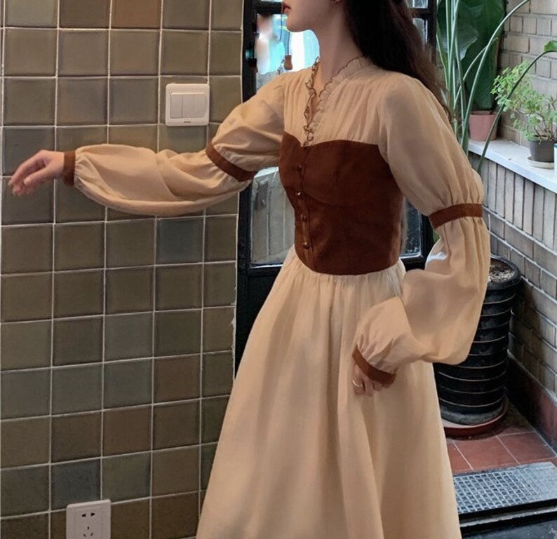 Cute Retro Chiffon Dress Party Cocktail Vintage Dress