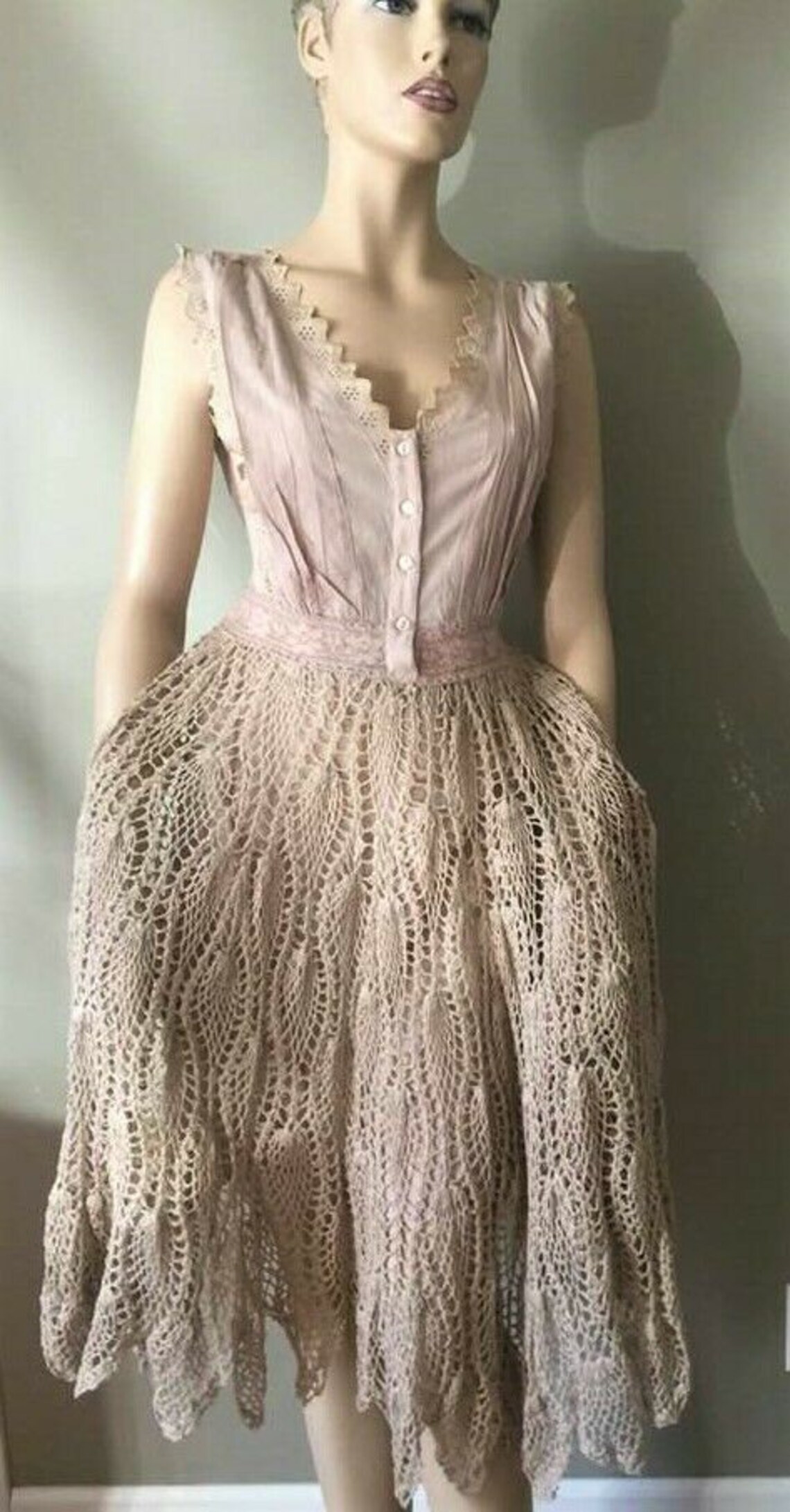 cotton lace gown
