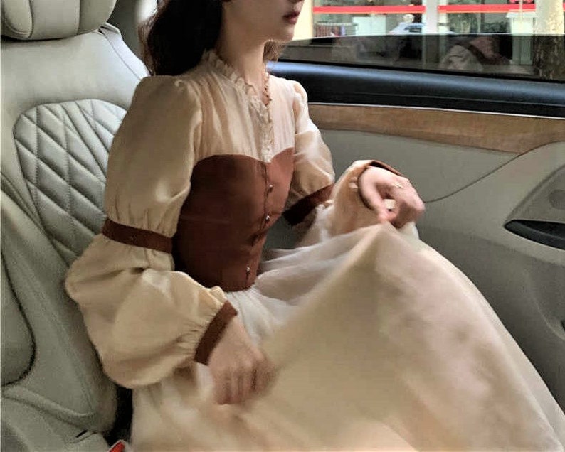 Cute Retro Chiffon Dress Party Cocktail Vintage Dress