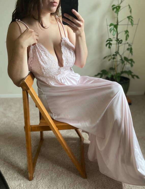 Vintage Vassarette Light Pink Slip Dress