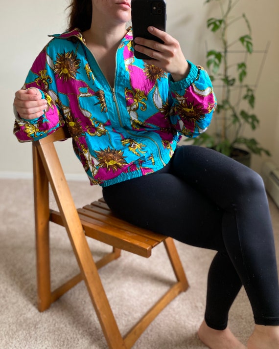 Vintage Bold Spirit Sun Windbreaker