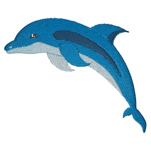 Dolphin embroidery file small