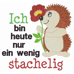 Stachelig - Igel mit Blume