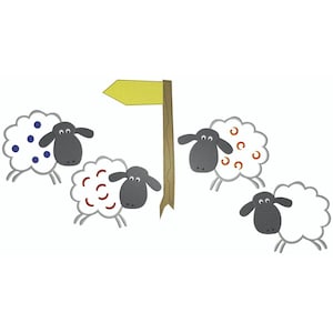 Sheep - Embroidery File - Easy Appli