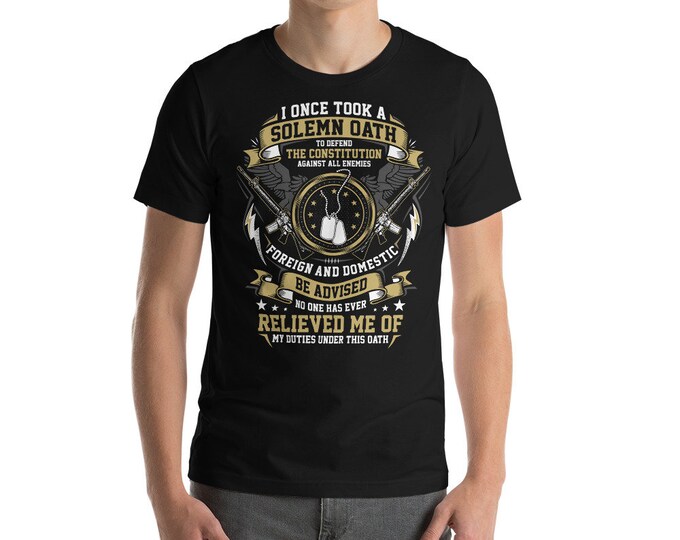 No One Has Relieved Me Of My Oath Of Enlistment Short-Sleeve Unisex T-Shirt