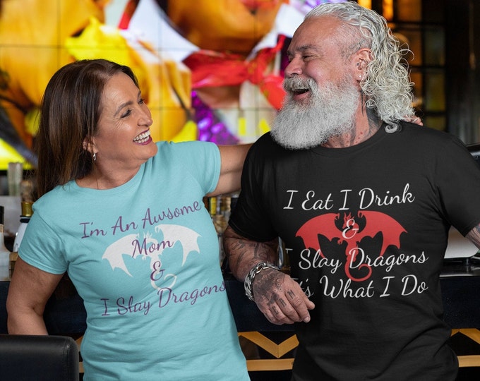 Awesome Dragon Slaying Mom Tee Shirt