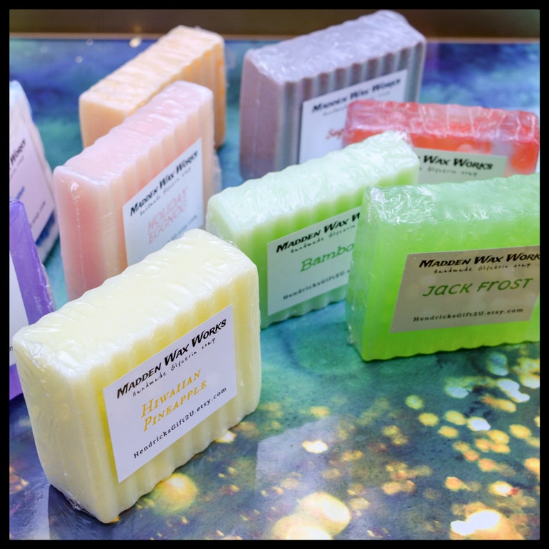 Glycerin Soap Bar 3-5oz Individual Bar Soaps Gift Box | Etsy