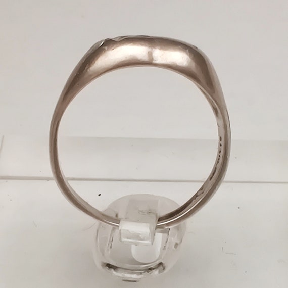 Artisan Made Solid Sterling Silver Etched Heart R… - image 5