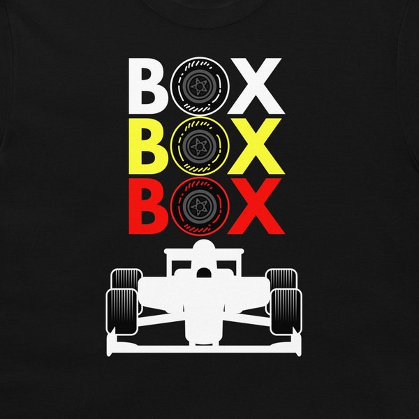 Formula 1 Racing Car Shirt, Box Box Box Shirt, Radio Call To PitBox, F1 Car Race Shirt, Pit Stop Shirt, Pit Lane Shirt, Formula 1 Shirt