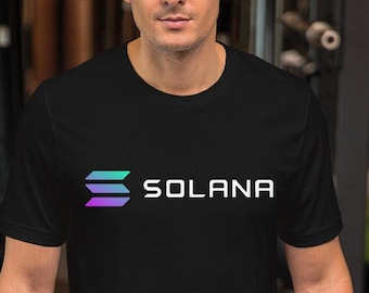Solana Crypto, Premium Short-Sleeve Unisex tshirt, Solana, Proof of History, Solana Shirt, Crypto, Crypto Exchange, DeFi, Solana Crypto Tee