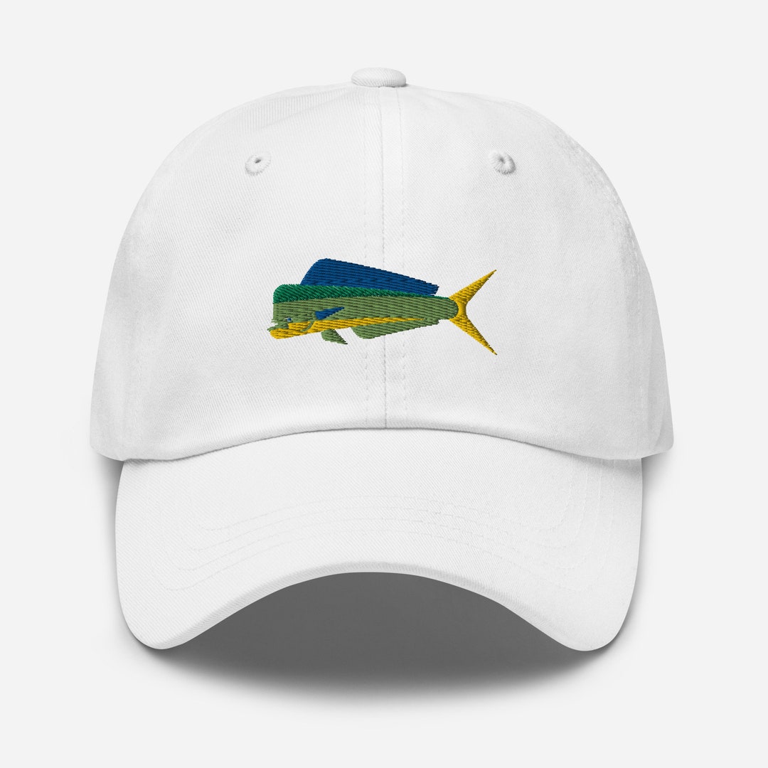 Mahi Mahi Embroidered Dad Hat Mahi Mahi Embroidered Hat Mahi Etsy