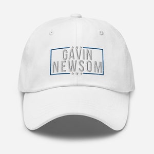 Gavin Newsom 2026 Dad Hat: Embroidered Cotton Twill - Etsy